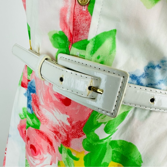 Liz Claiborne Deadstock Floral Fit and Flare Dress Size 14 - Picture 10 of 12